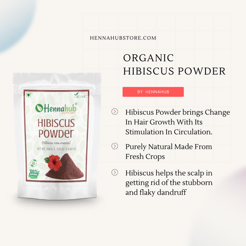 Organic Hibiscus Powder for Hair Care 200gm - hennahubstore