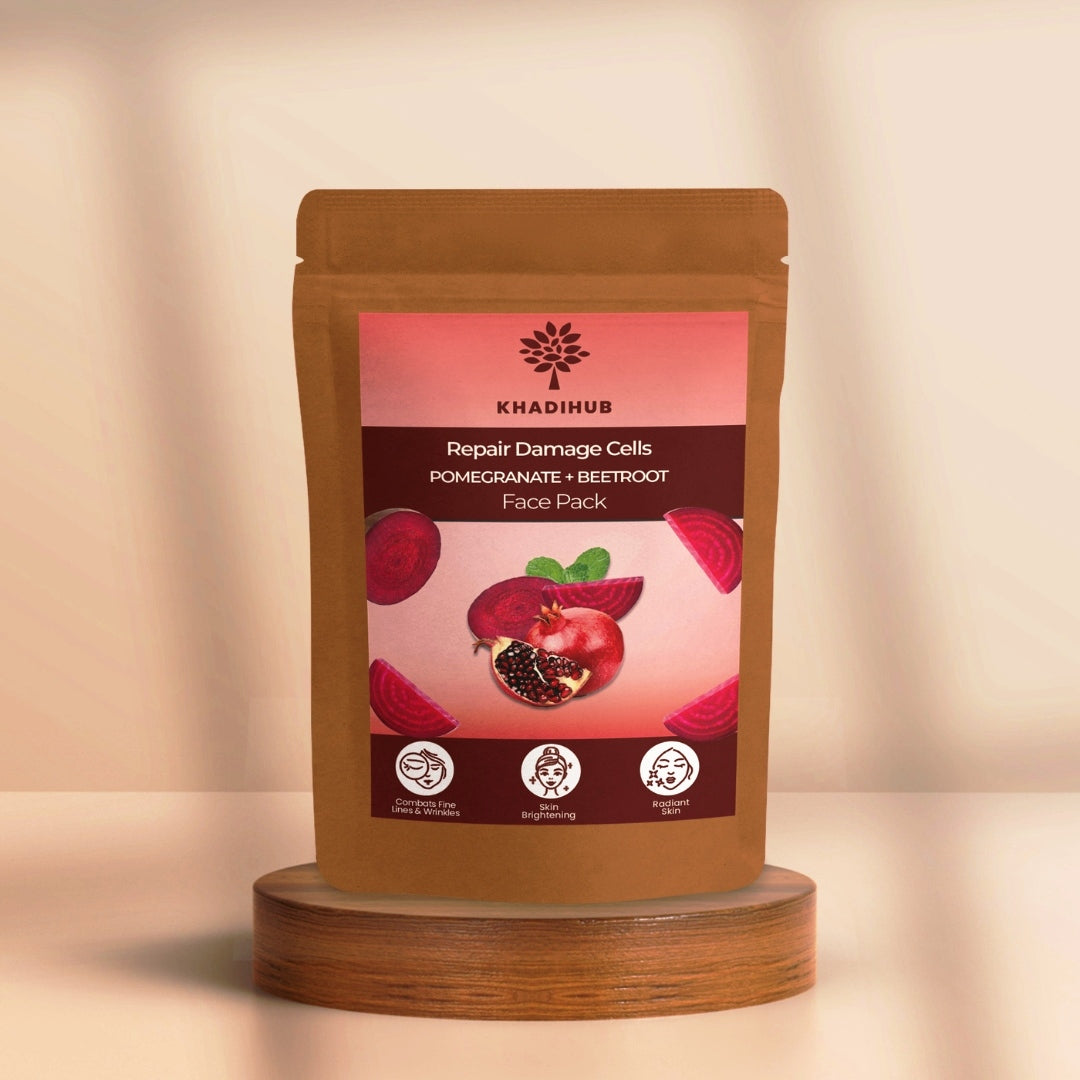 Pomegranate-Beetroot Mix Face Pack, Prevents Pigmentation, Blemishes & Uneven Skin